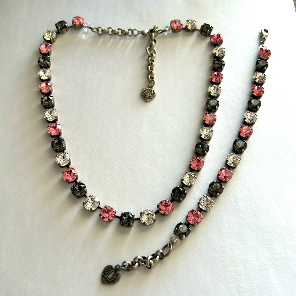 Crystal Necklace & Bracelet set